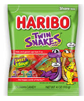 HARIBO TWIN SNEAKS,67G