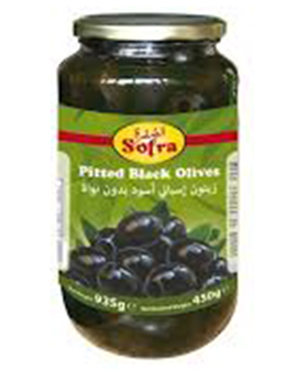 SOFRA PITTED BLACK OLIVES,