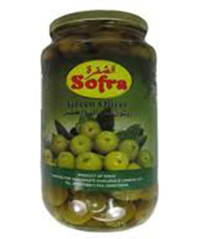 SOFRA PITTED GREEN OLIVE,935GM